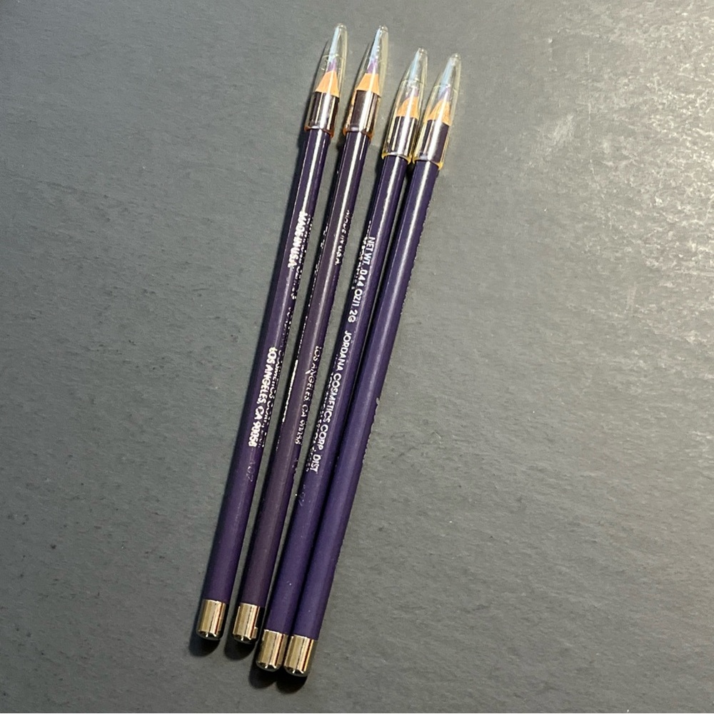 4x JORDANA Kohl Kajal Eyeliner #Purple (.044 oz)